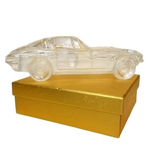 Hofbauer Crystal 1963 Corvette Stingray Split Window Sports Car Paperweight‎